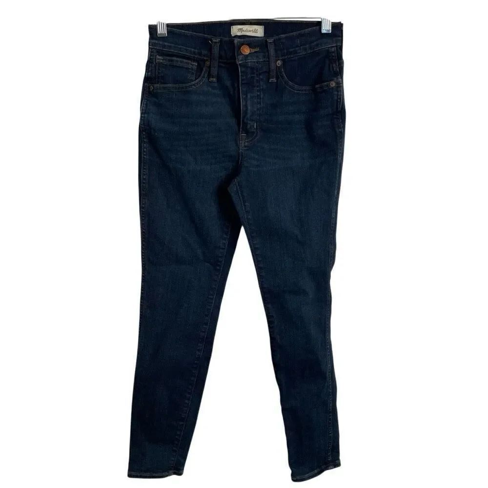 Madewell Womens 10" High Rise Skinny Jeans 26P Danny Wash Millennial Stretch